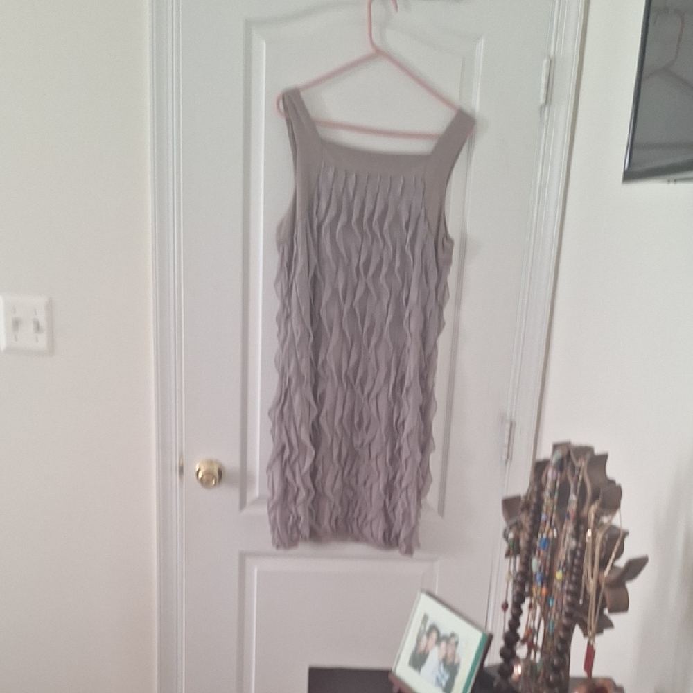 Ruffled Sleeveless Dress
